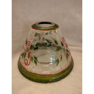 Yankee Candle Crackle Glass Christmas Shade